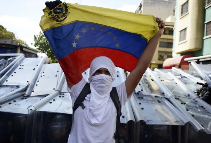 Protesto na Venezuela